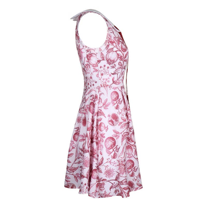 DOLL COLLAR SWEET AND SPICY PRINT DRESS