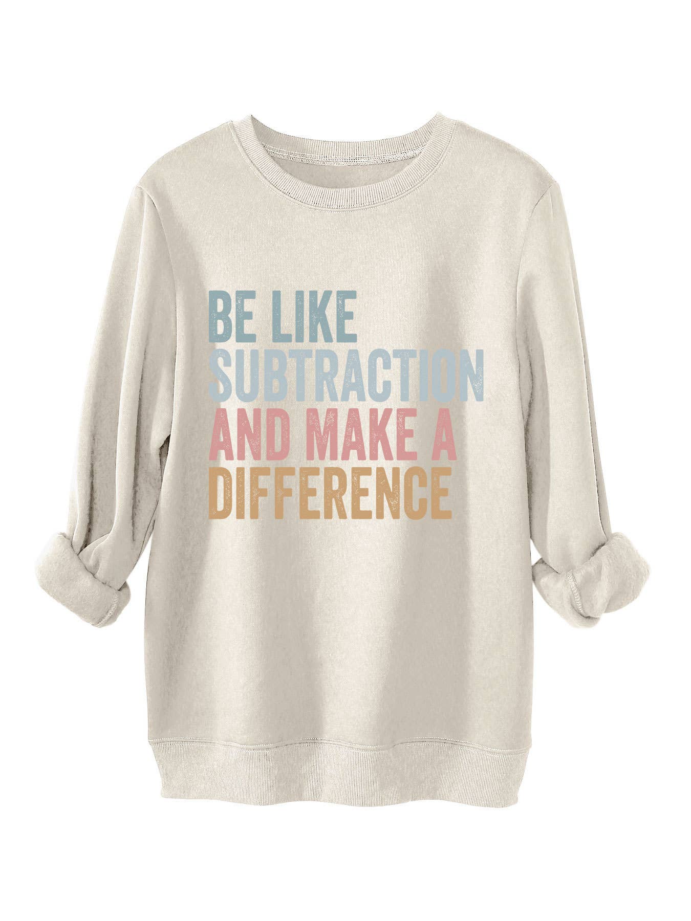 Be like subtraction printed thickened hoodie