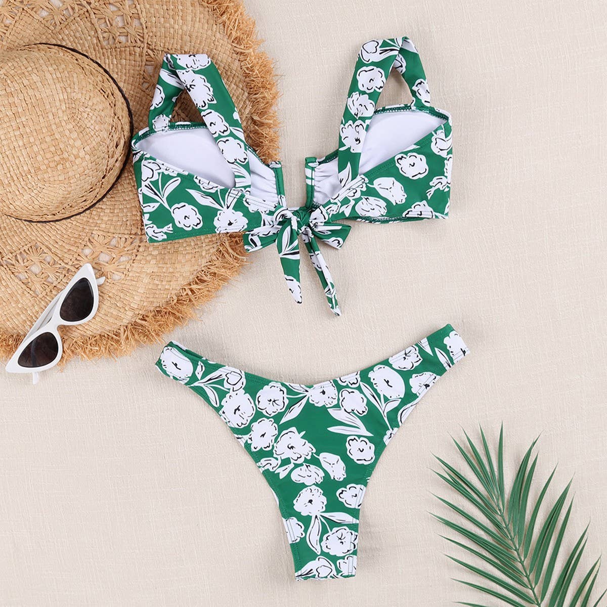 Women's Backless Bikini - Sexy Multi-Color Swimwear
