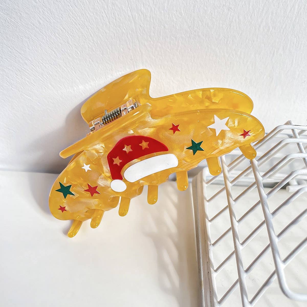 Gingerbread Man Hair Claw, Xmas Cartoon Bun Clip_CWAHA1598