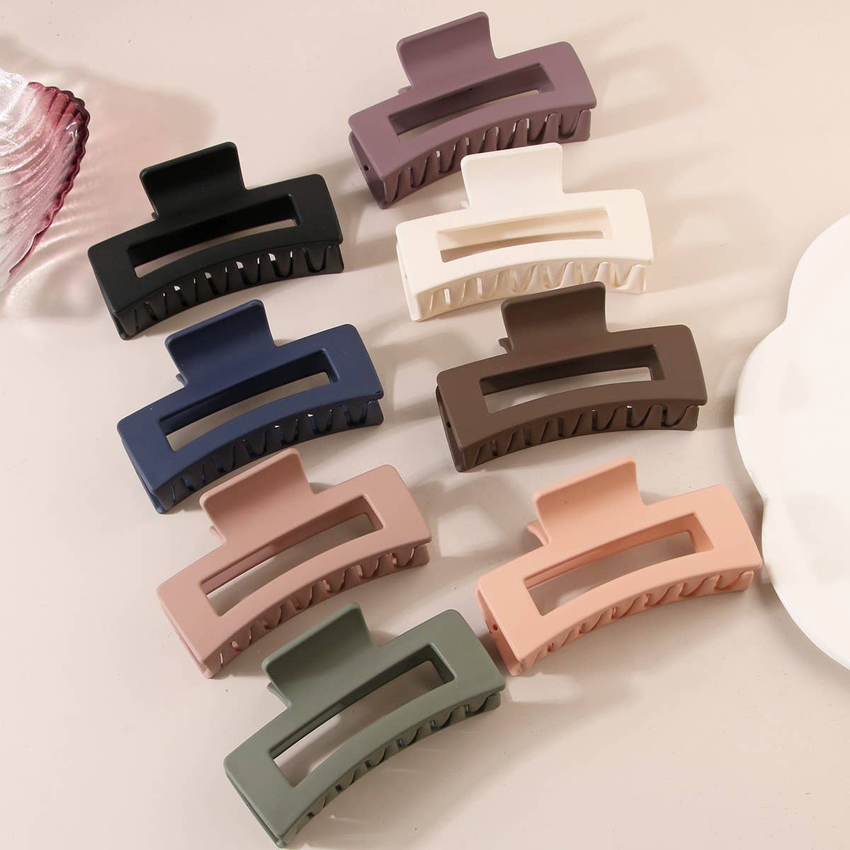 CWAHA07456_MINIMALIST SQUARE CLAW CLIP FOR HAIR UPDOS