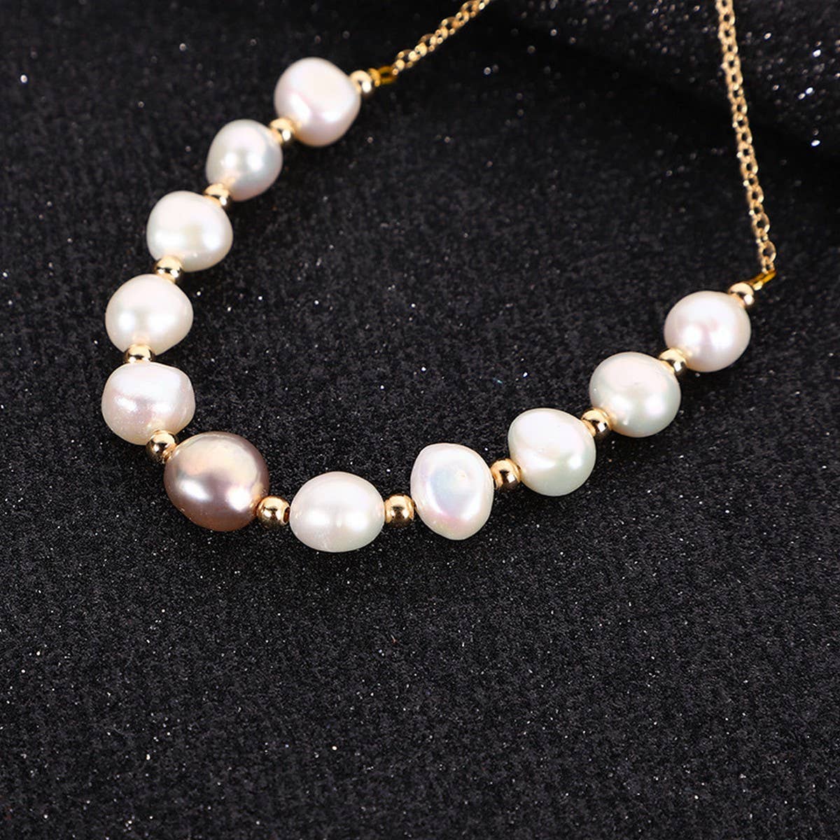 SIMPLE BAROQUE PEARL BRACELET