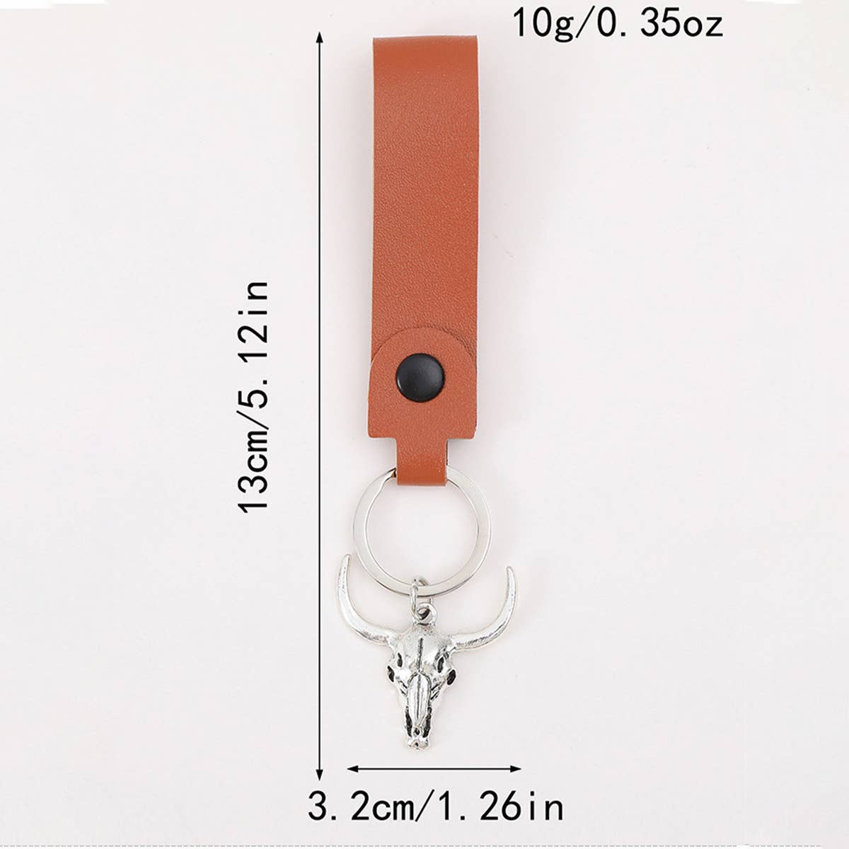 VINTAGE LEATHER KEYCHAIN