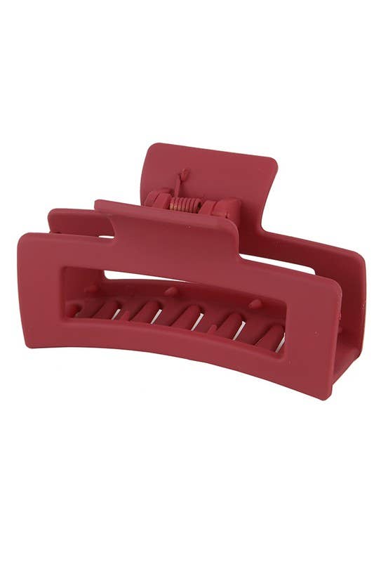 3.35" Minimalist Rectangle Hair Claw Clip_CWAHA0088
