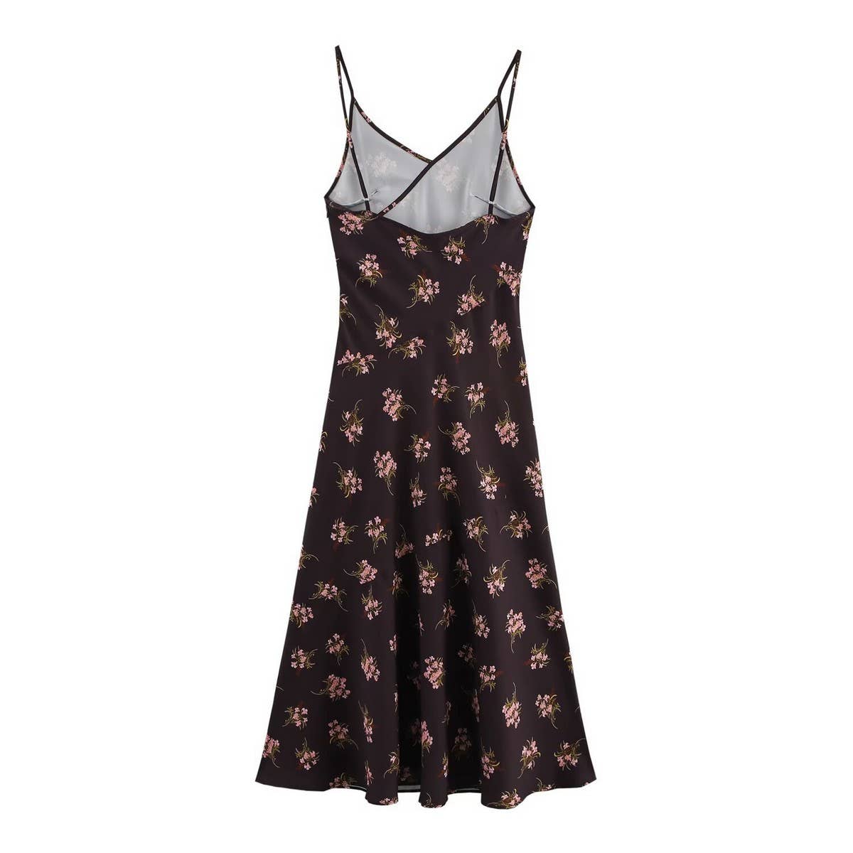 Floral Print Sleeveless Midi Cami Dress