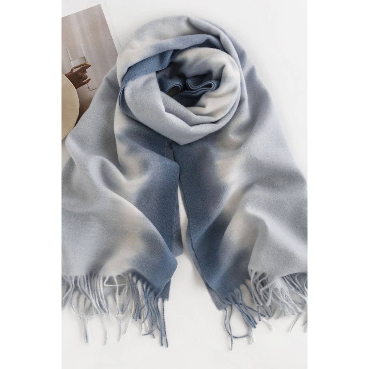 CWASC1481_GRADIENT COLOR SCARF SHAWL WARM NECK SCARF