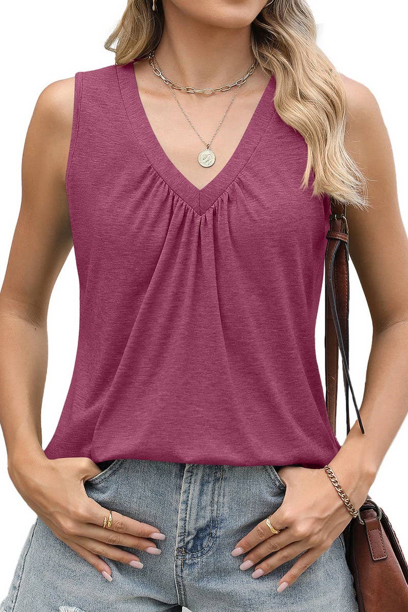 CWTTSL0308_NEW SLEEVELESS CASUAL TOPS FOR SPRING AND SUMMER