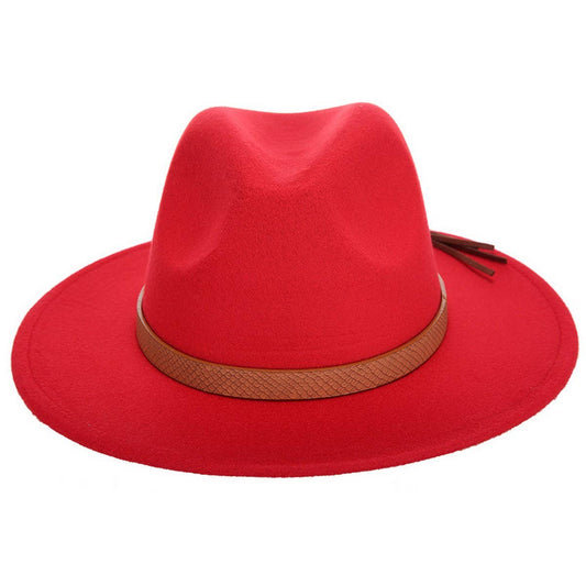 NEW AUTUMN AND WINTER FLAT BRIM JAZZ HAT_CWAH2098