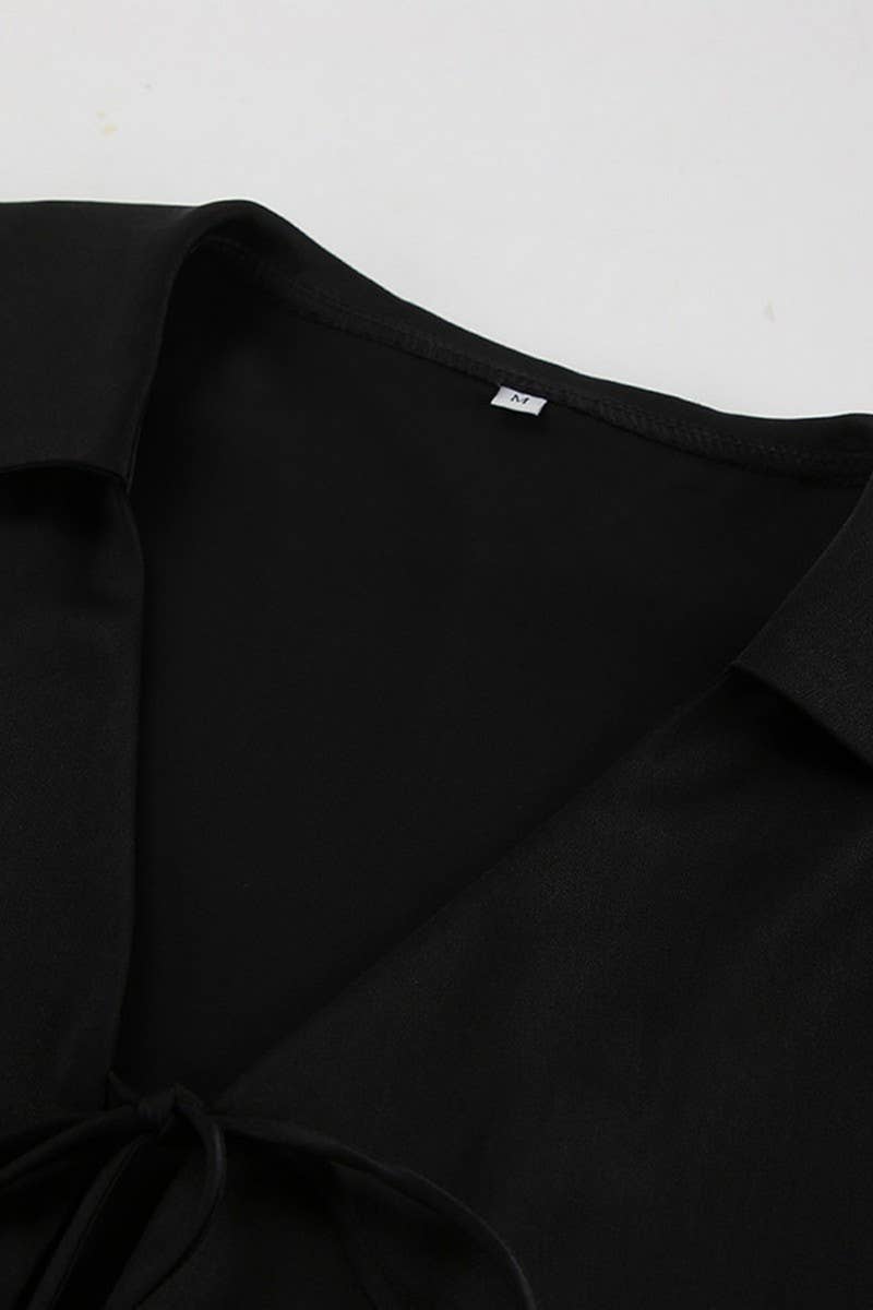 CWSTB1483_HIGH WAIST SHIRT AND SKIRT TWO PIECE SET