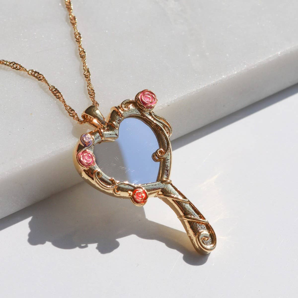 BARBIE DOPAMINE MIRROR NECKLACE_CWAJE1589