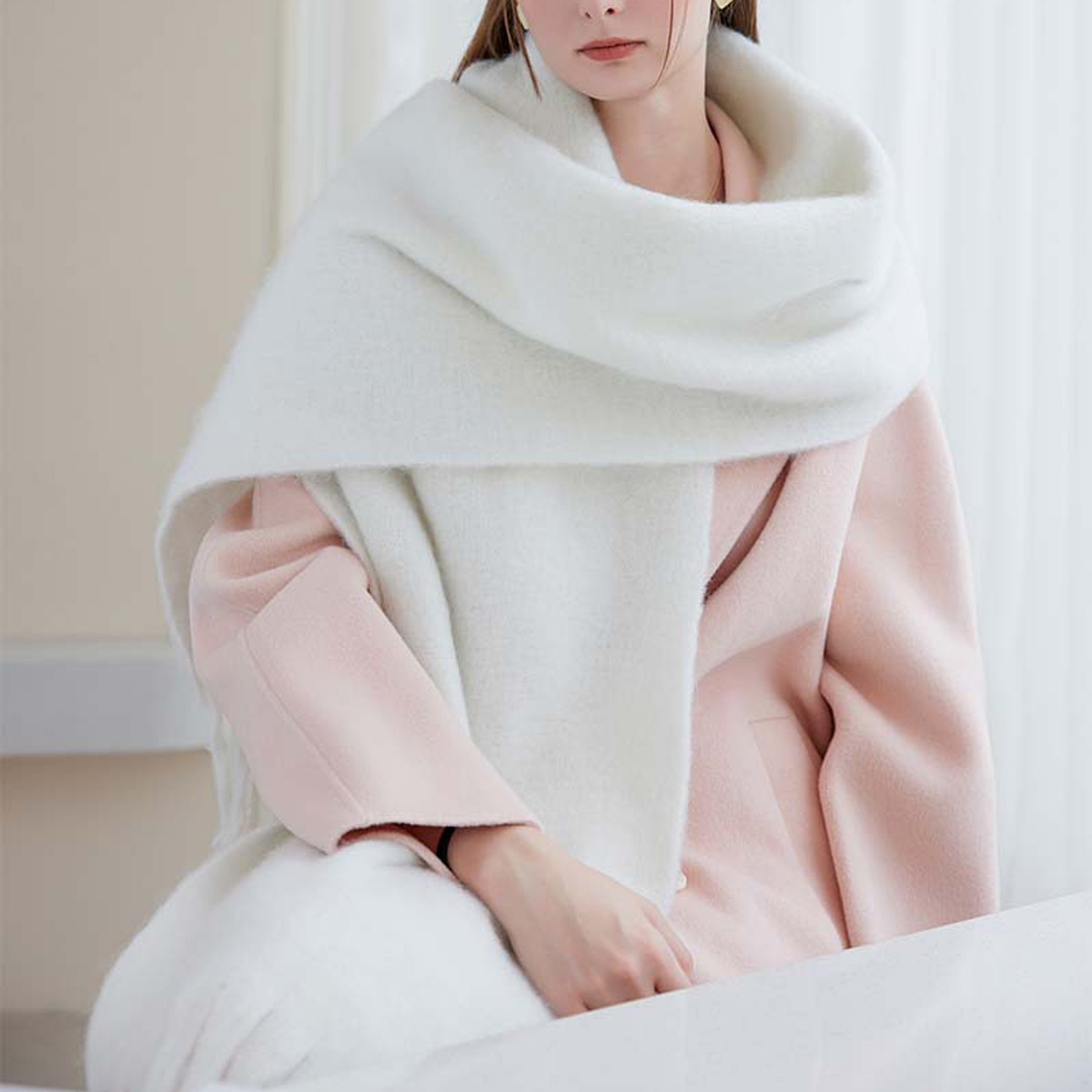 Cozy Solid Scarf ? Winter Thick Warm Wrap