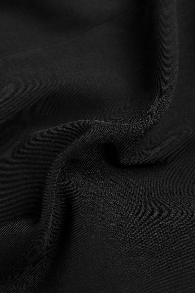 CWTTT0087_CASUAL COMMUTER SUIT COLLAR BLACK SUIT JACKET