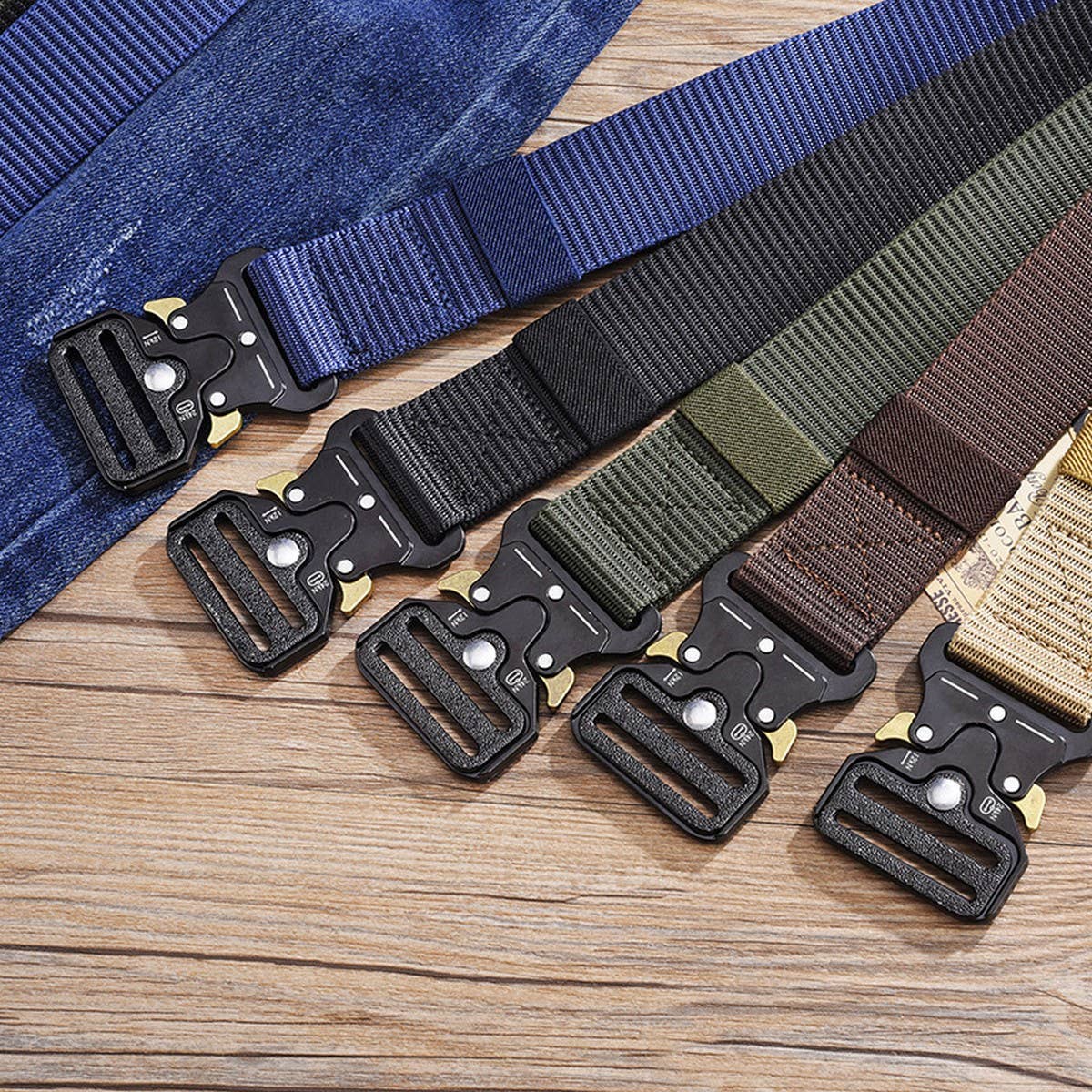 MEN'S OUTDOOR YOUTH MILITARY TRAINING CANVAS BELT_CWABE0602