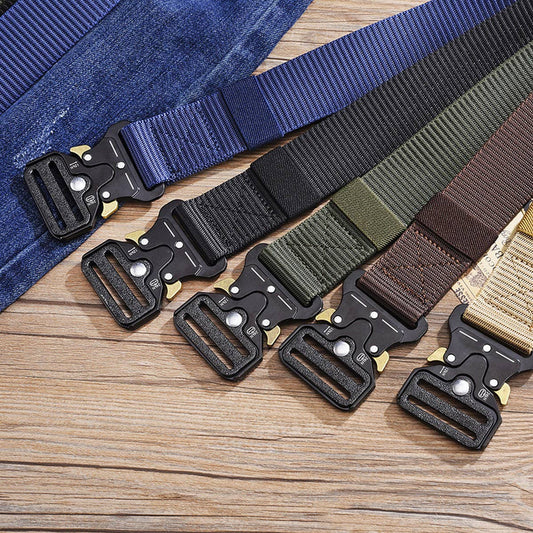 MEN'S OUTDOOR YOUTH MILITARY TRAINING CANVAS BELT_CWABE0602