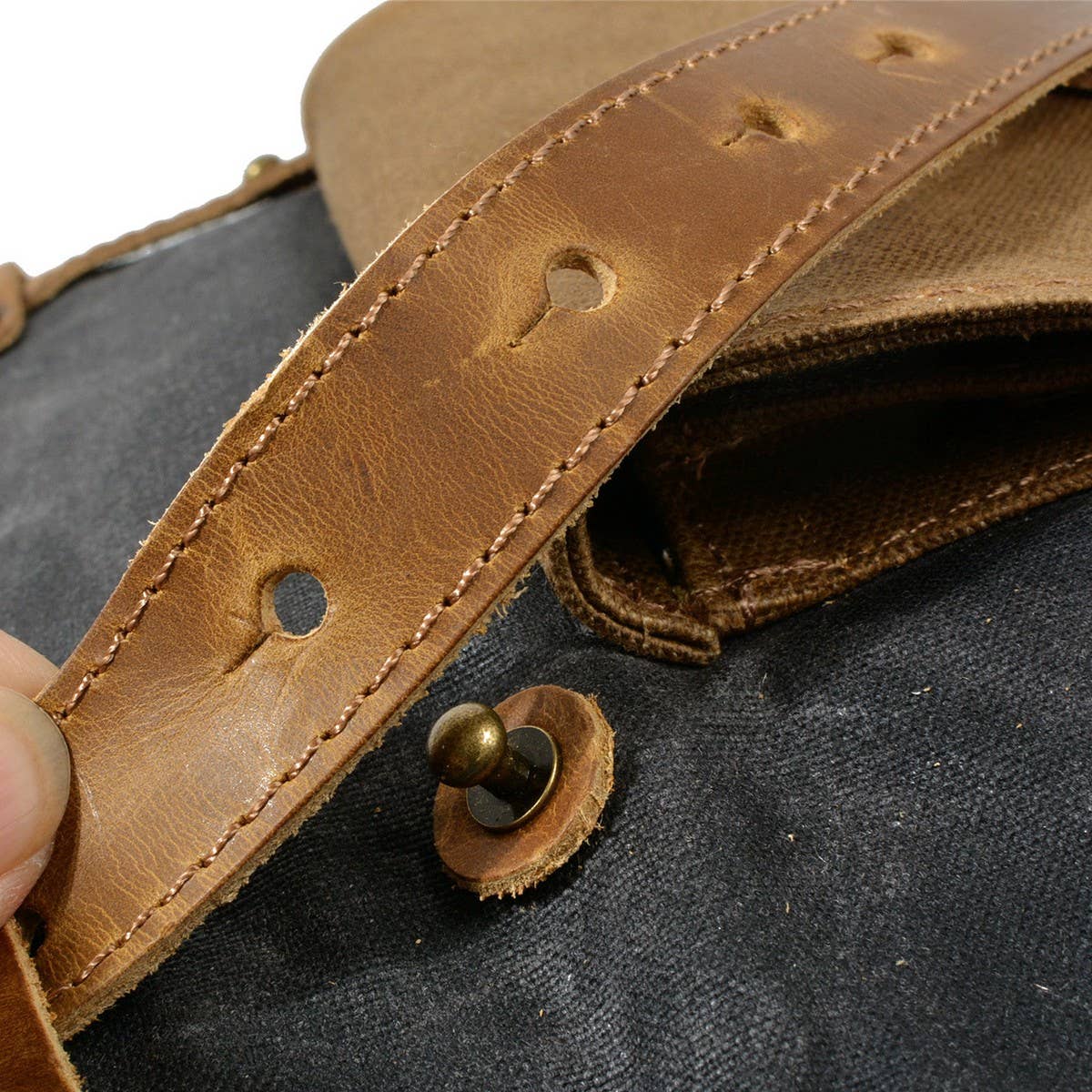 Retro Waterproof Canvas Hiking Backpack_CWAB5523