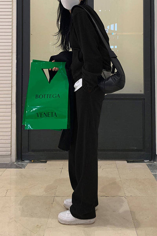 CORDUROY SOLID COLOR FASHION SPORTSWEAR SUIT