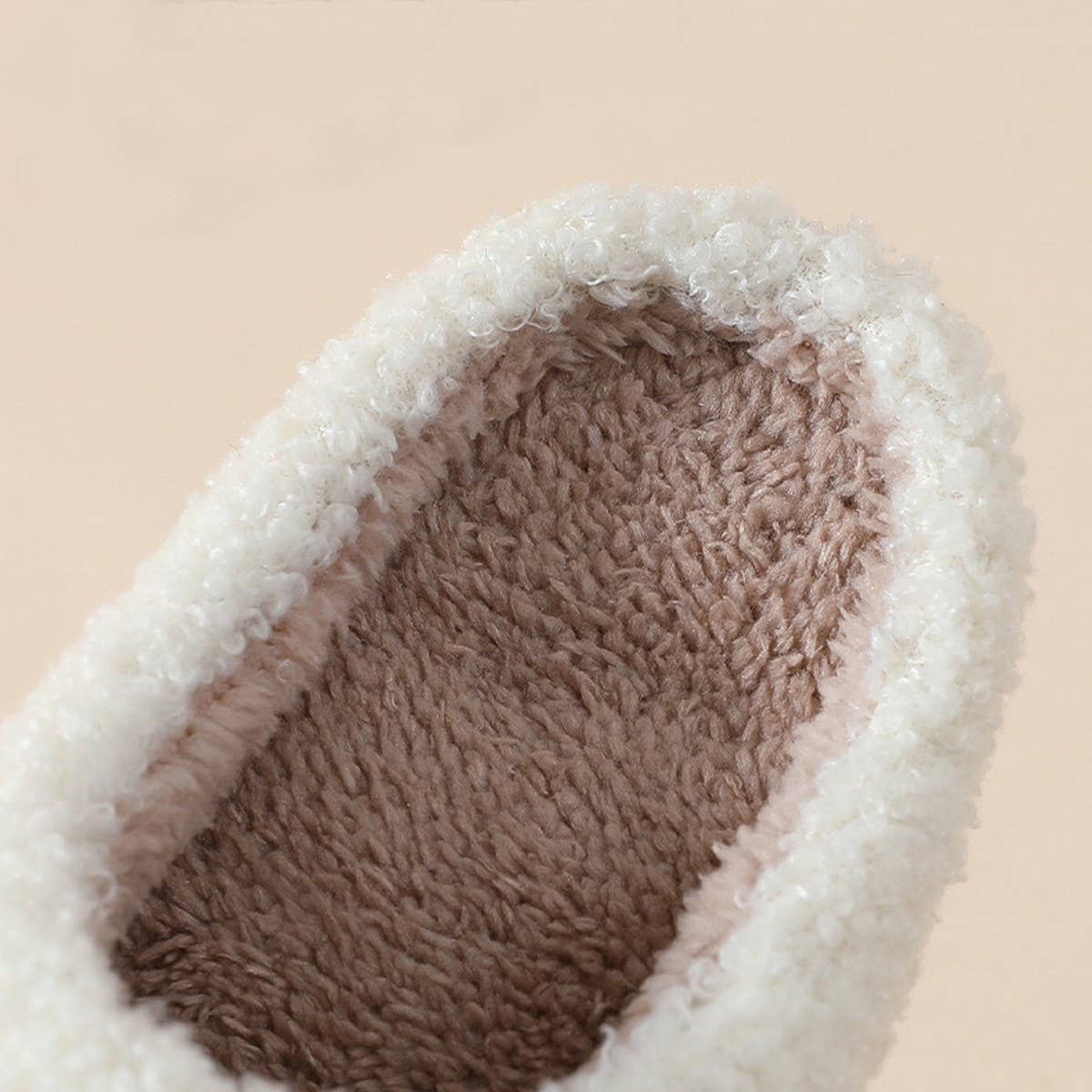 THUNDER EYE SMILING FACE LEOPARD PLUSH SLIPPERS