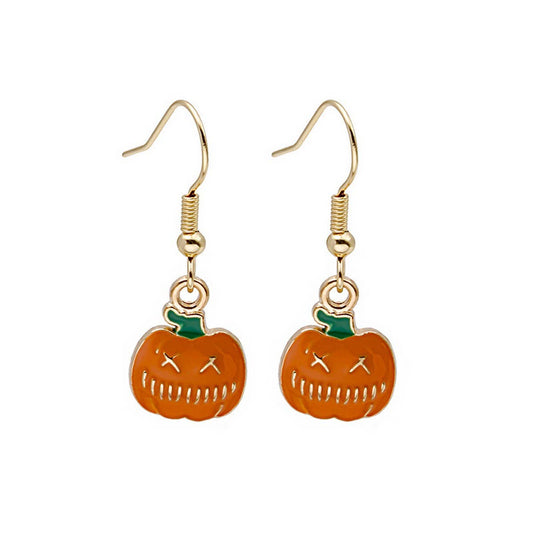POPULAR HALLOWEEN PUMPKIN HEAD EARRINGS_CWAJE1873
