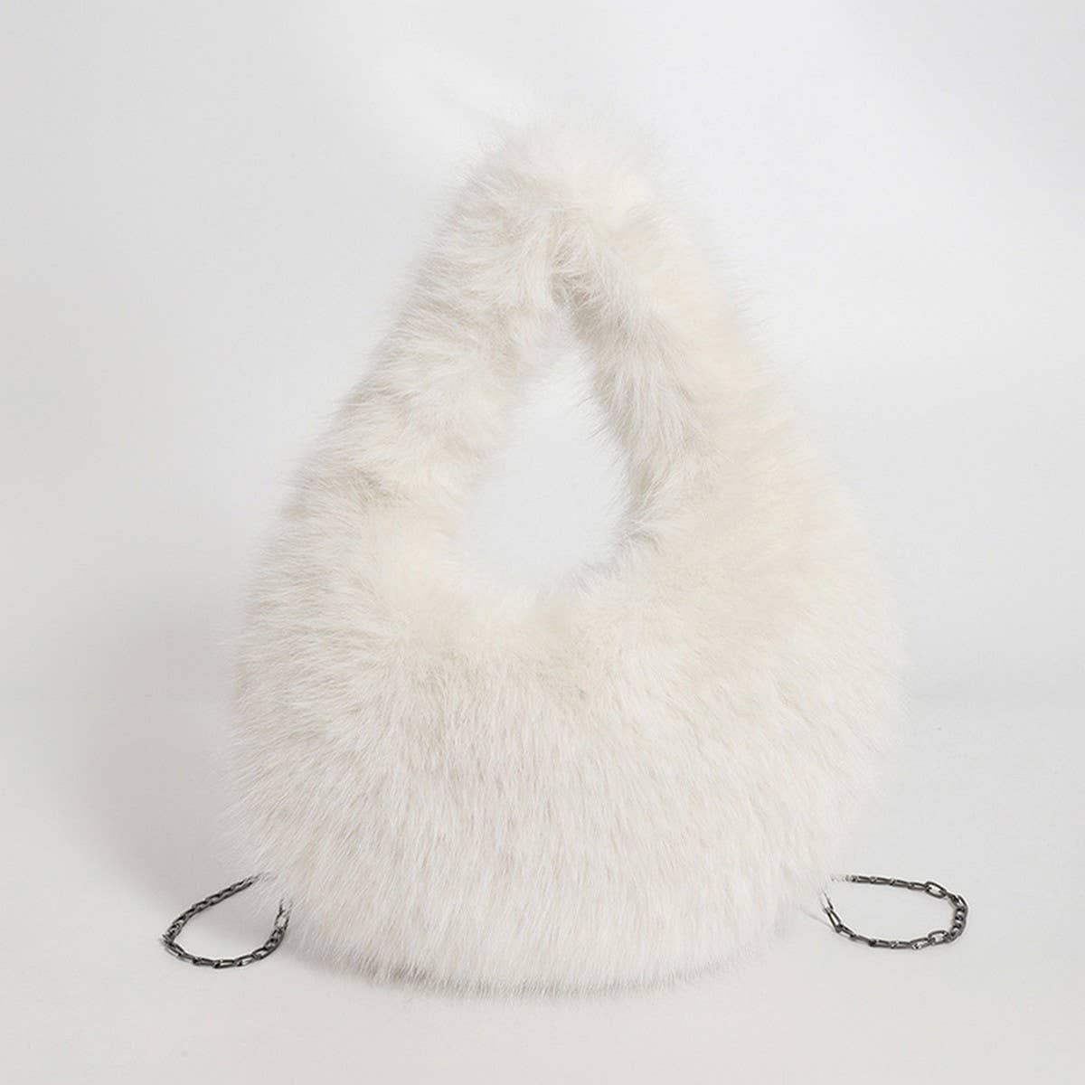 Fluffy Chain Handbag Women Shoulder Tote_CUAB00607