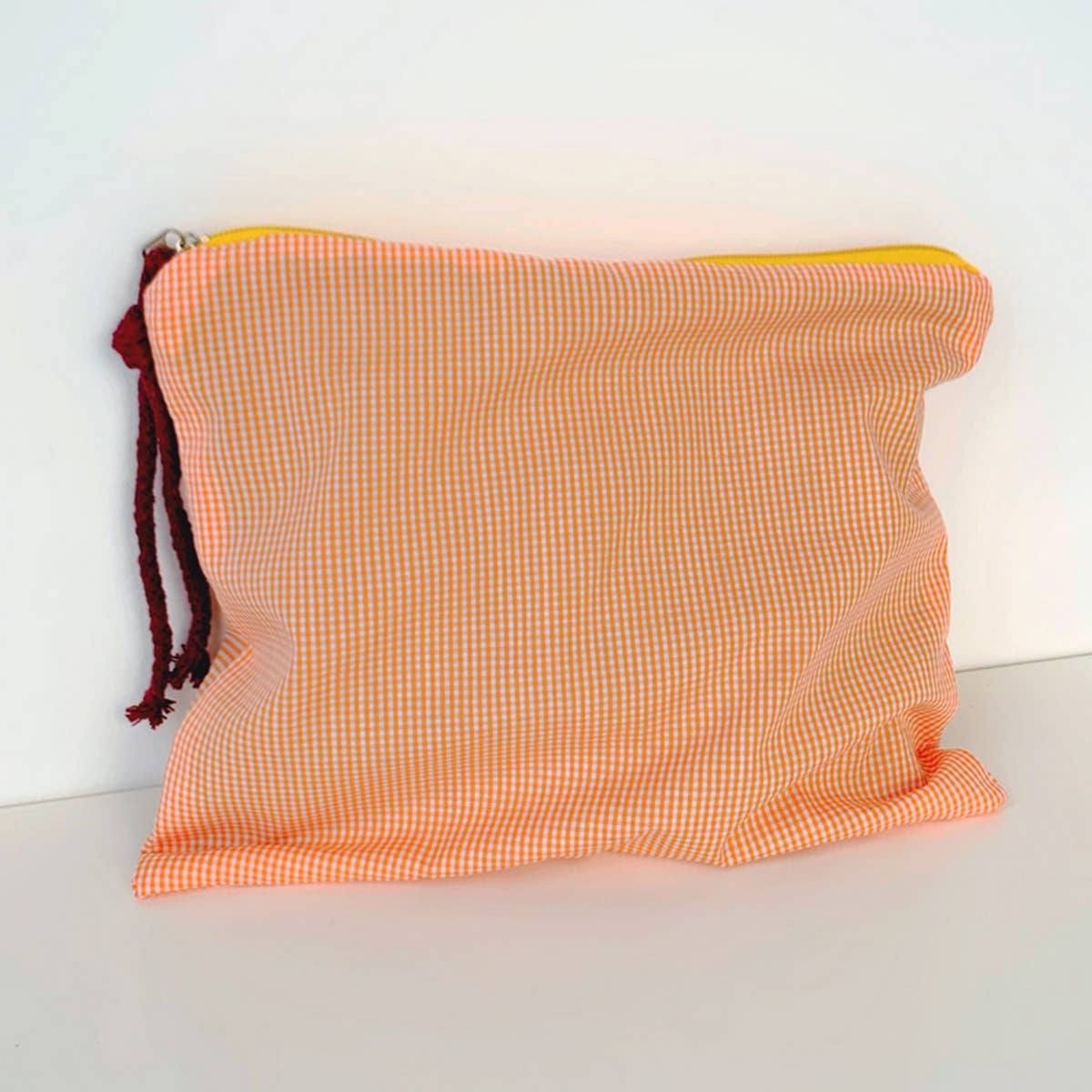 SIMPLE PLAID COLOR PENCIL CASE COSMETIC BAG_CWAB1038
