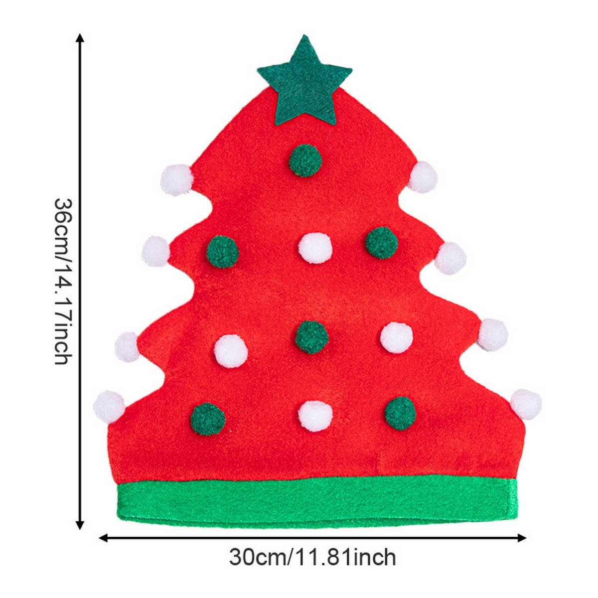 CWAH04587_ELF CHRISTMAS TREE HAT FOR HOLIDAY PARTY DECOR
