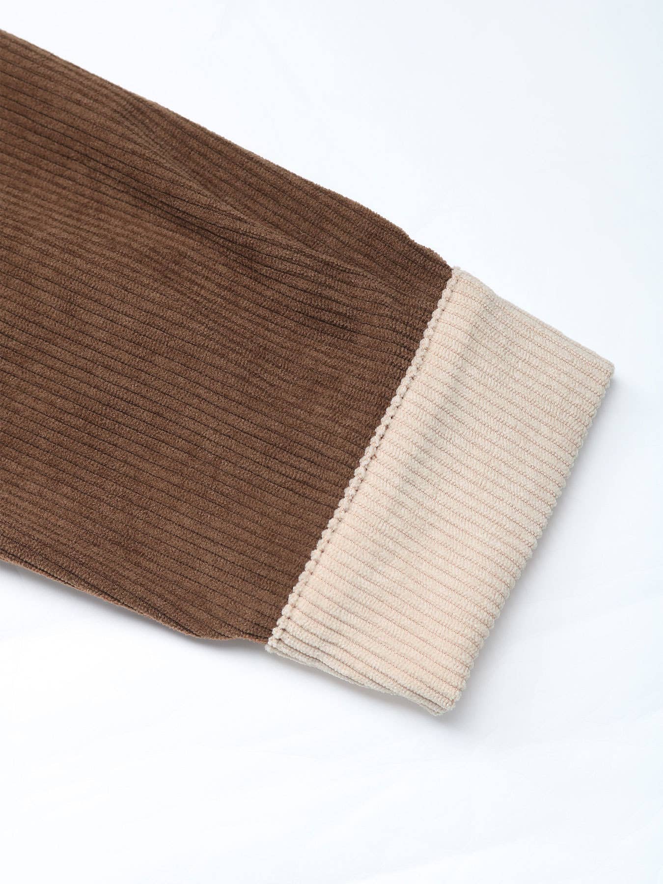 Color-blocking single-breasted lapel shirt