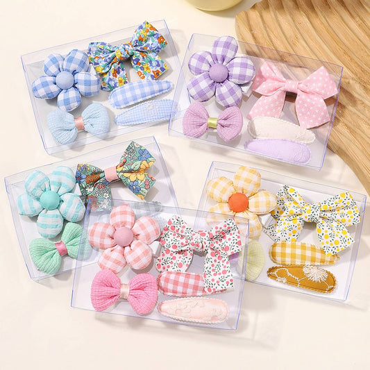 Mini Baby Girl Hair Clip Set ? Flowers & Bows