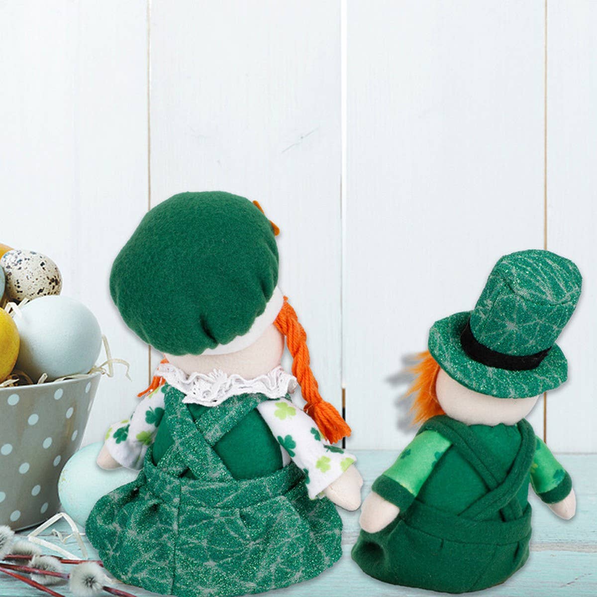 ST. PATRICK'S DAY LONG-LEGGED RUDOLPH DOLL ORNAMENT_CWMM3440