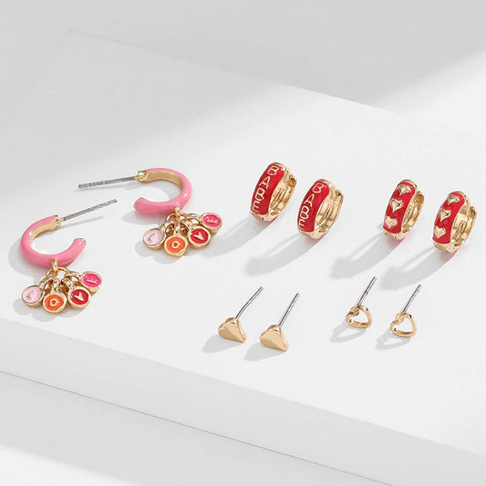 VALENTINE'S DAY FASHION EARRINGS FOR WOMEN PARTY