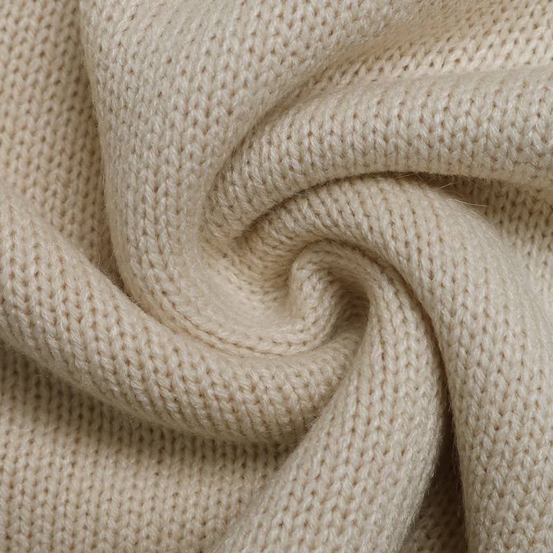 College wind long-sleeved striped v-neck sweater