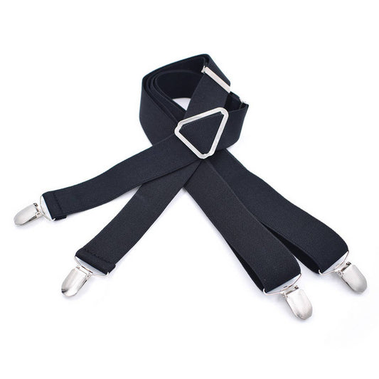 SOLID COLOR ELASTIC ADULT SUSPENDER CLIP_CWMM1110