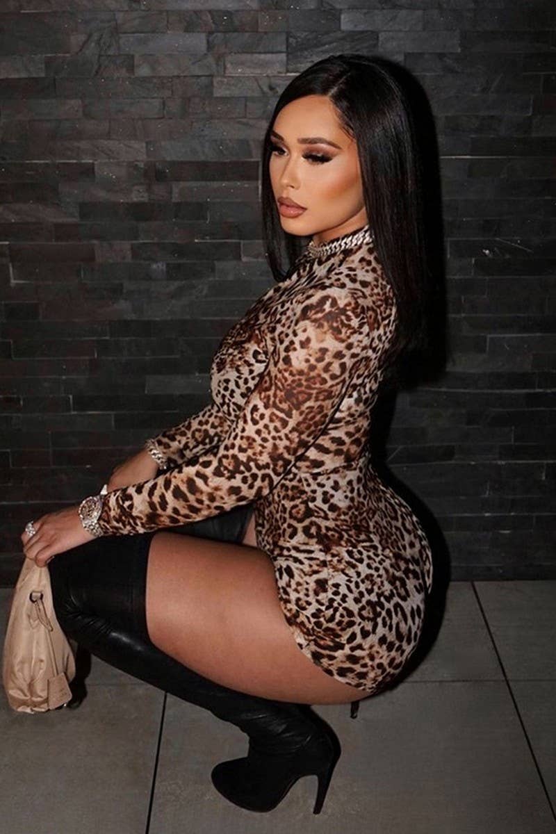 CWSBSL0106_ROUND NECK LONG SLEEVE LEOPARD PRINT BODYSUIT