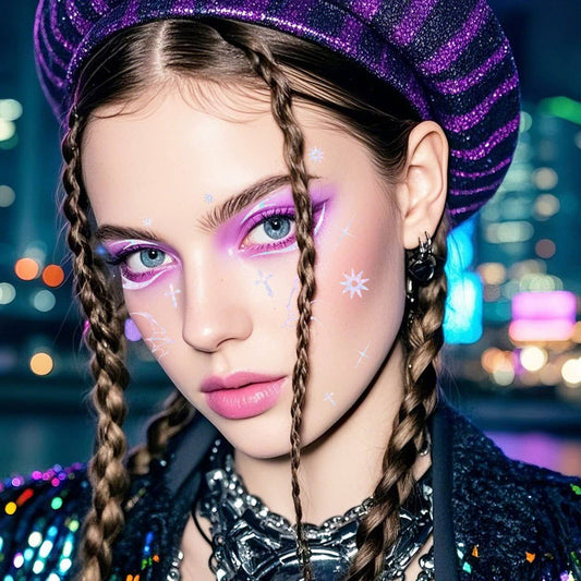 Holographic Eyeliner Tattoos ? Butterfly Makeup