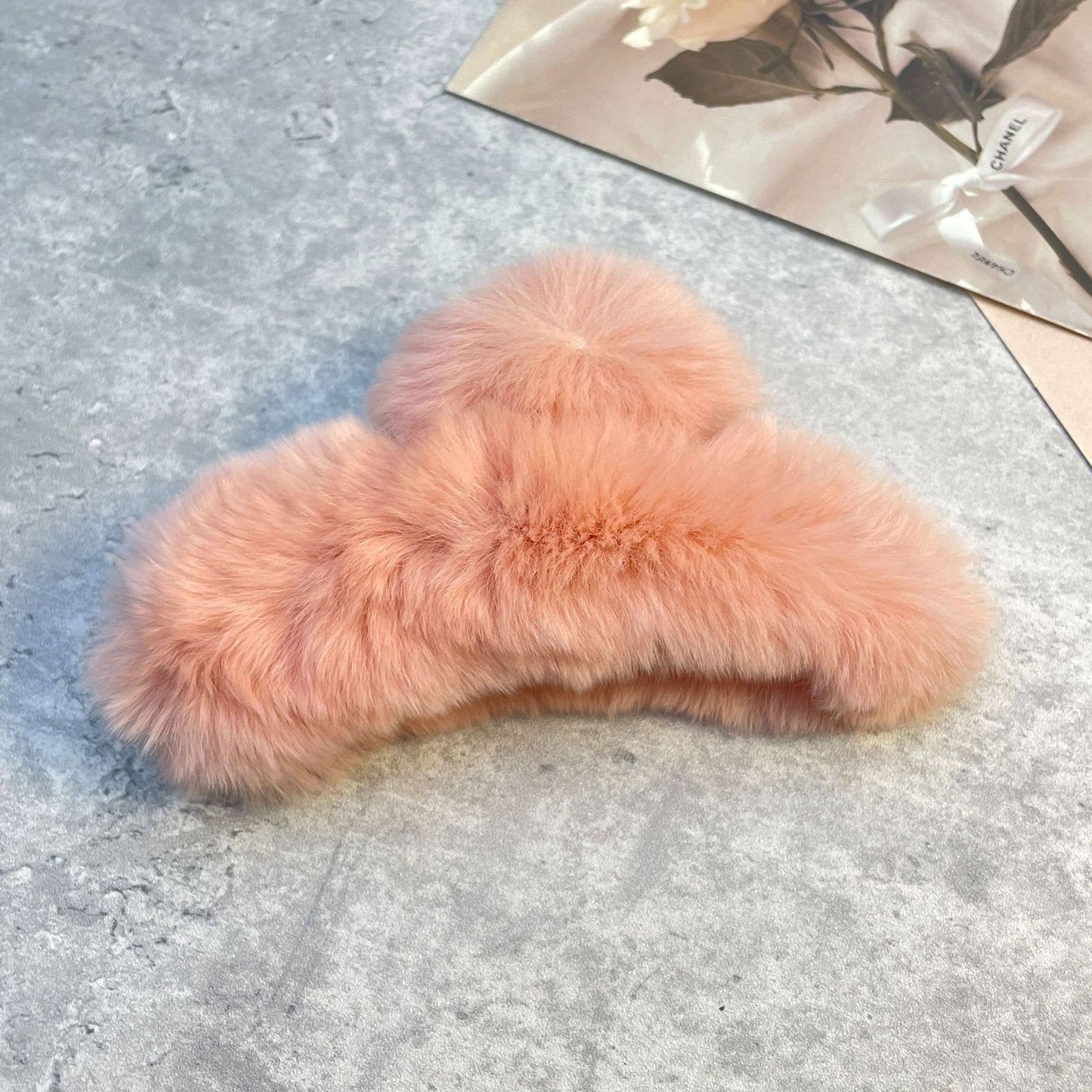 Rex Rabbit Fur Claws - Elegant Mixed Color Clips