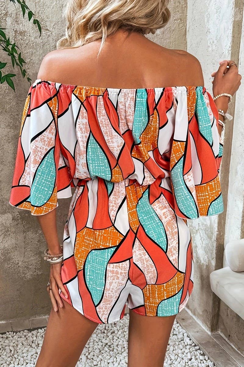 CWDSD10510_ELEGANT GEOMETRIC PRINT JUMPSUIT