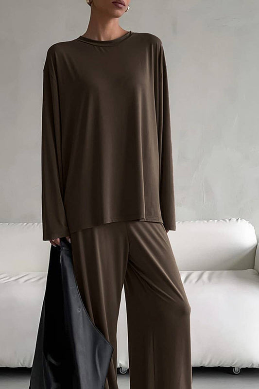 CWSPJ0180_LONG-SLEEVED TROUSERS PAJAMAS HOME WEAR SET