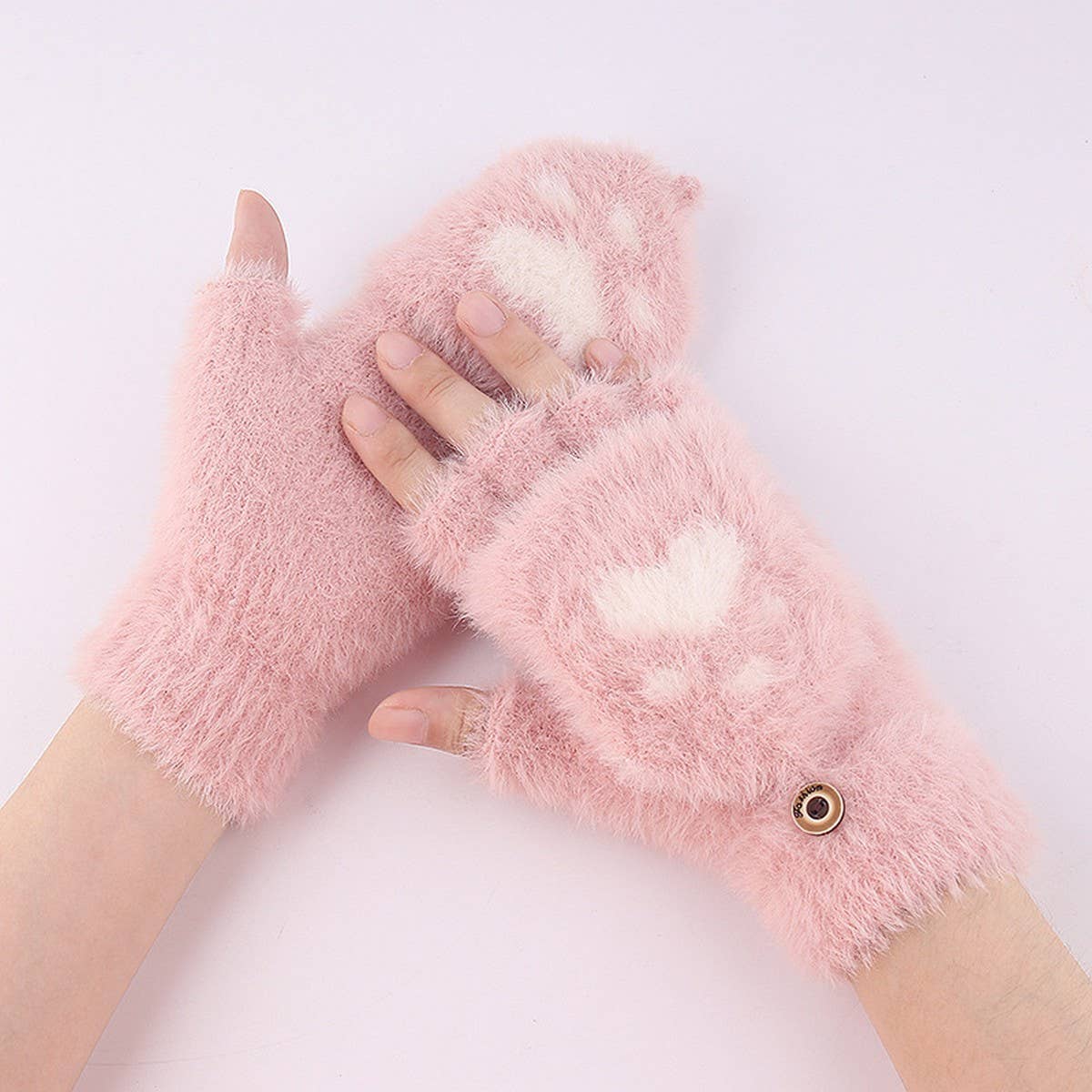 NEW WOMEN'S FLAP KNITTED FINGERLESS GLOVES_CWAG0247