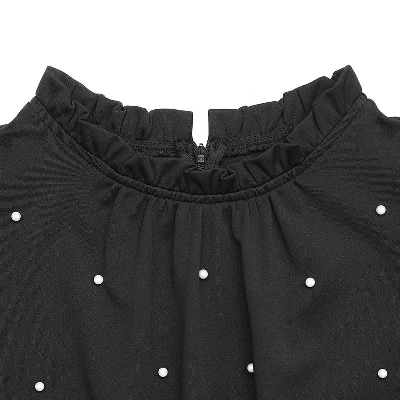 Flying sleeve stand-up high-waisted jumpsuit