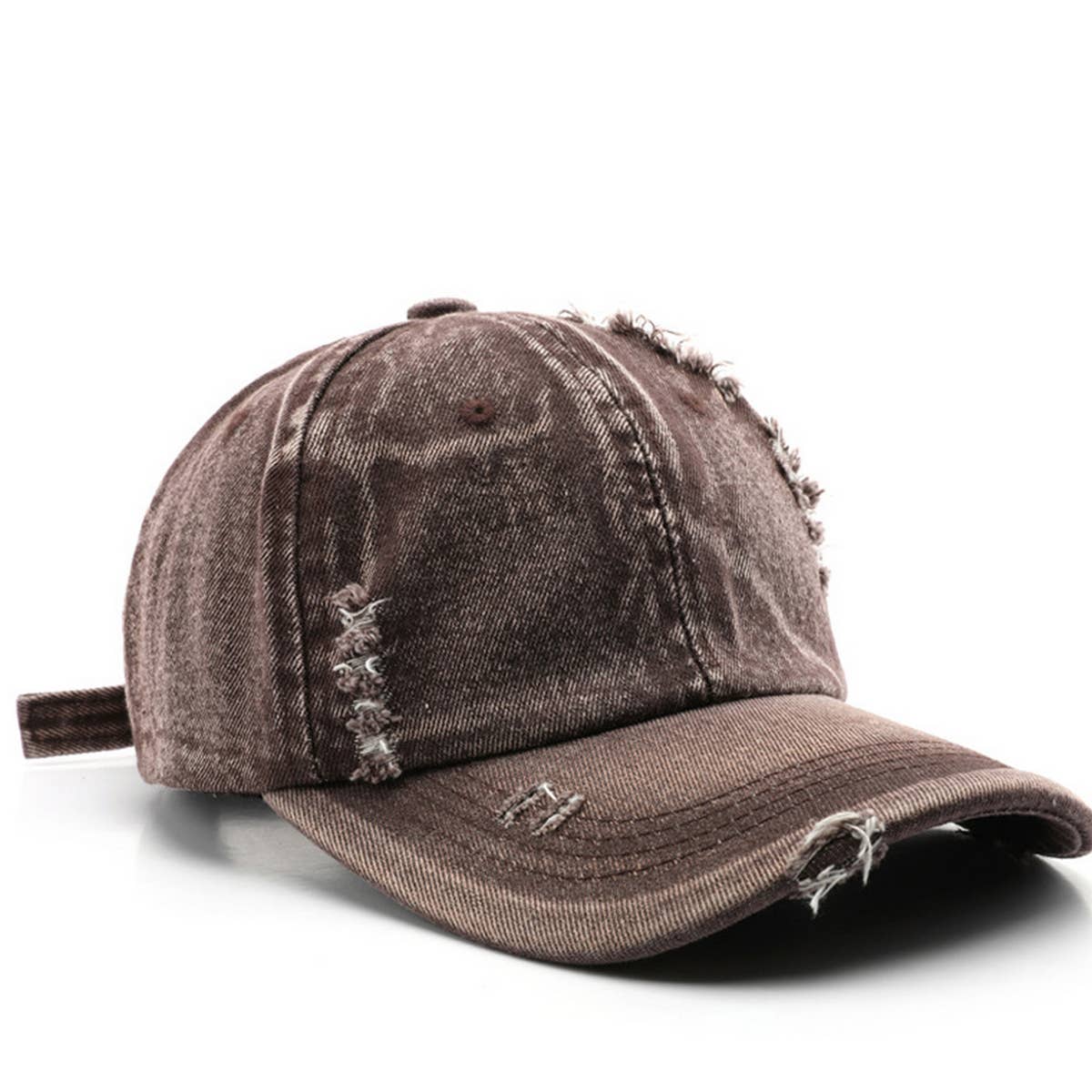 CWAH3218_RETRO HOLE TRAVEL WARM SUN VISOR BASEBALL CAP