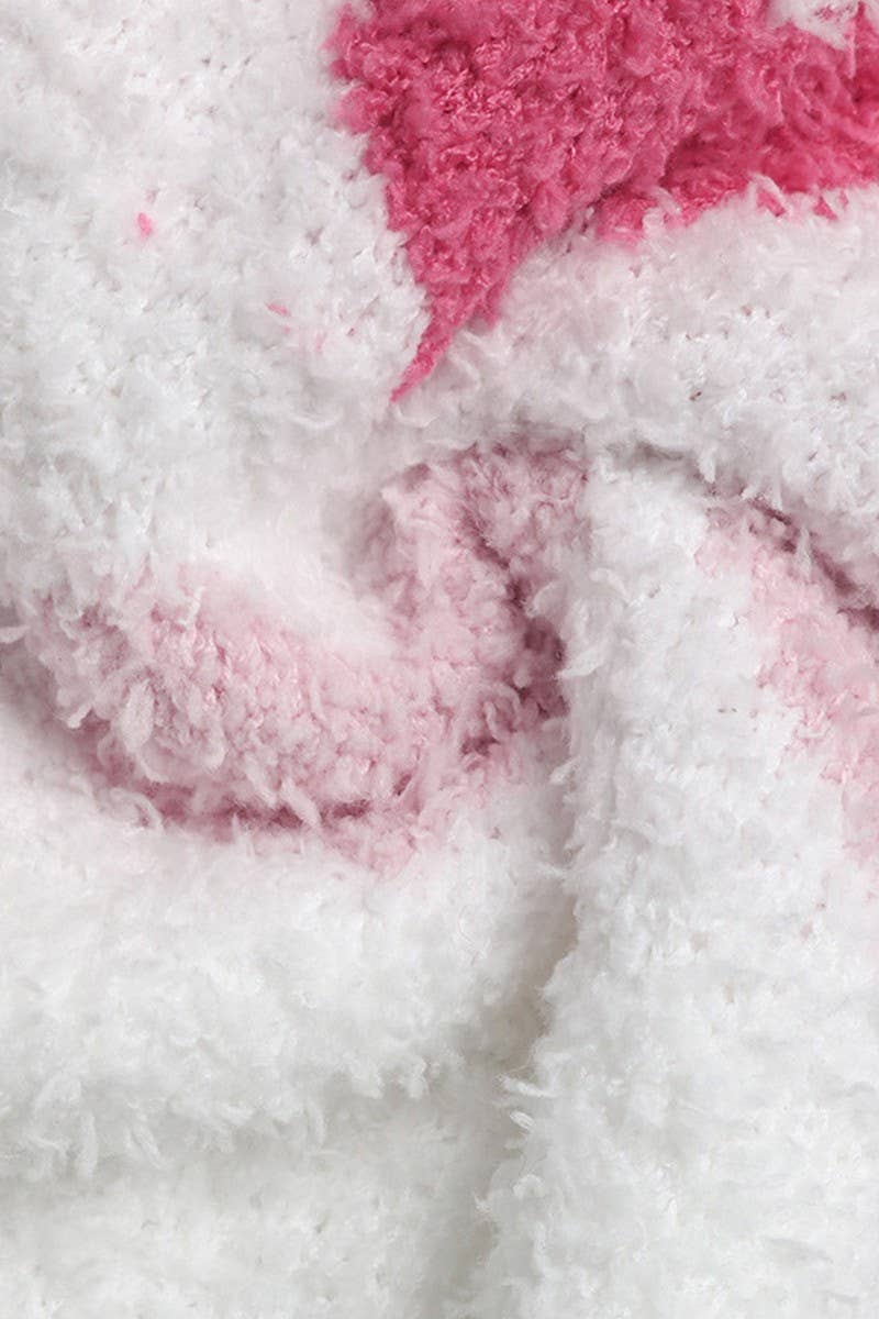 CWOSWL6902_V-NECK LONG SLEEVE HEART PRINT SWEATER