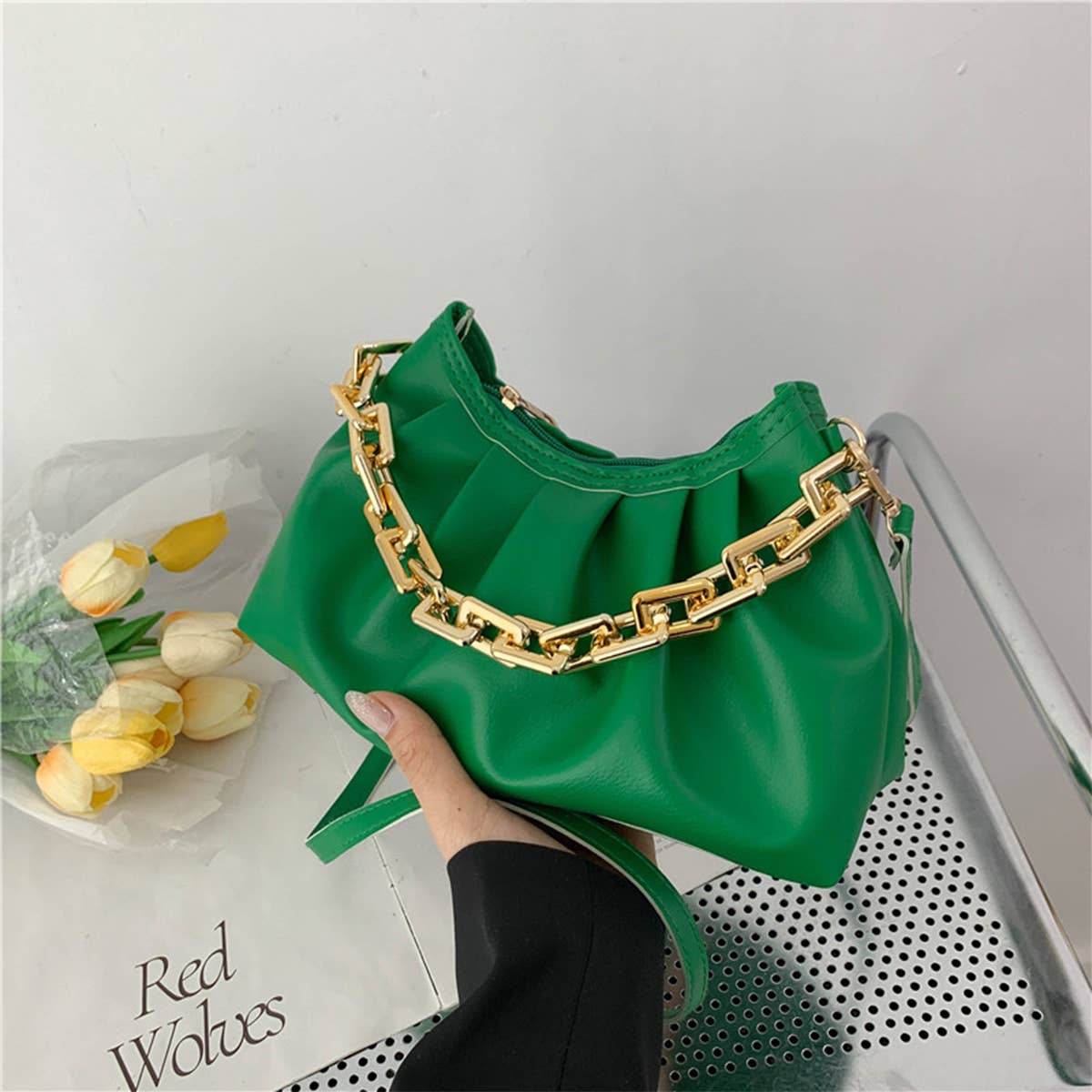 FASHION CHAIN STRAP HOBO BAG_CUAB0156