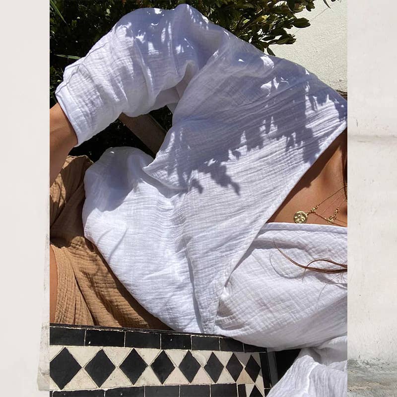 Design sense one piece V-neck lazy casual top