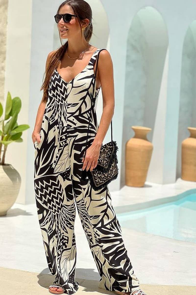 CWSJS1719_SUMMER LOOSE CASUAL SUSPENDER JUMPSUIT