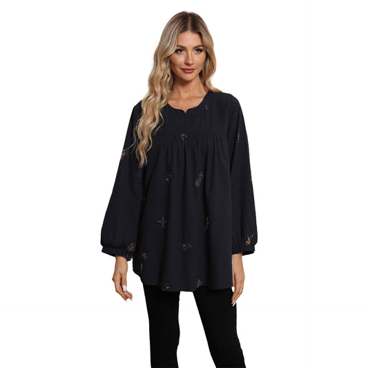 Doll hubble-bubble sleeve blouse