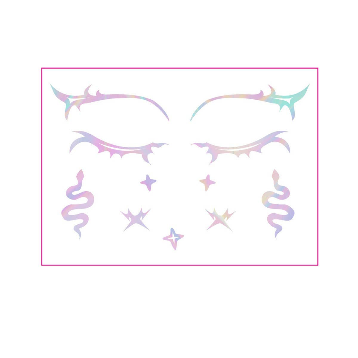 Holographic Eyeliner Tattoos ? Butterfly Makeup
