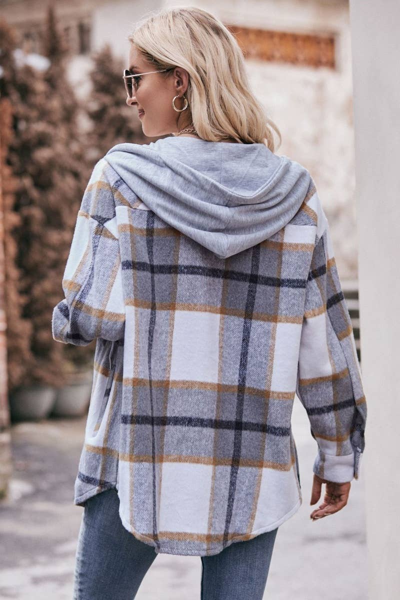 CWTSTL2179_PLAID LONG-SLEEVED SHIRT WITH HOODED POCKETS