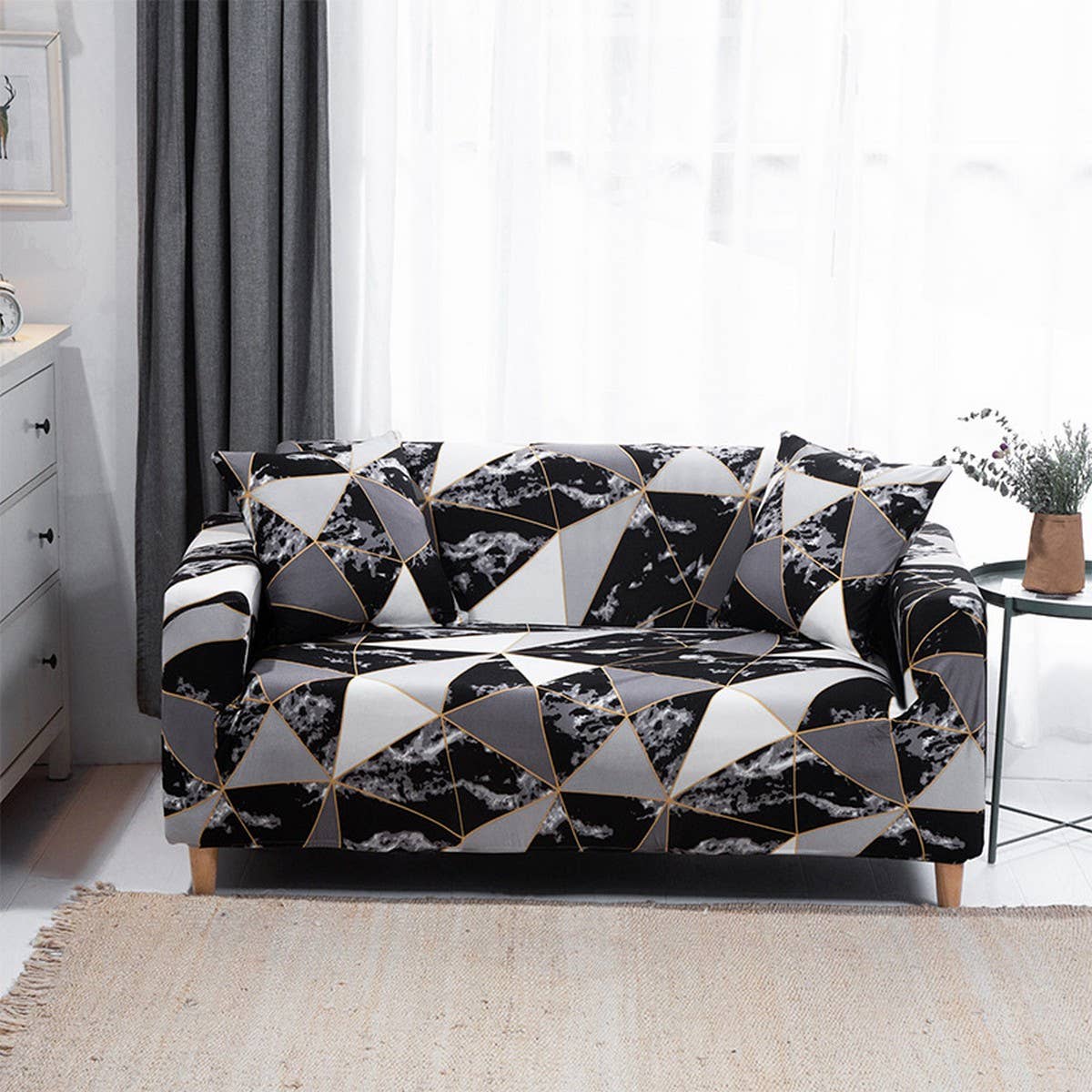 Milk Silk Sofa Cover, Stretch & Full Wrap