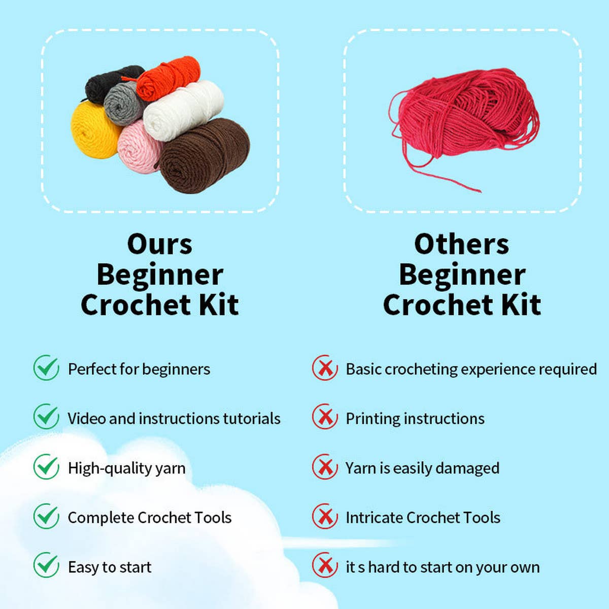 HANDMADE DIY KNITTED POOP DOLL ORNAMENTS