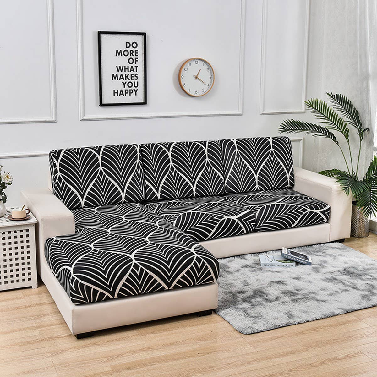 Stretch Printed Sofa Cover, Full Wrap Design_CWMM8308