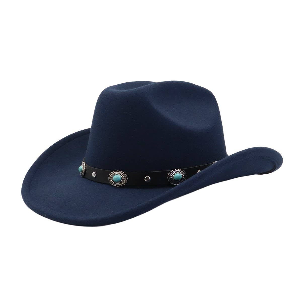 Couple¡¯s Polyester Cowboy Jazz Hat Ethnic Style_CWAH04384